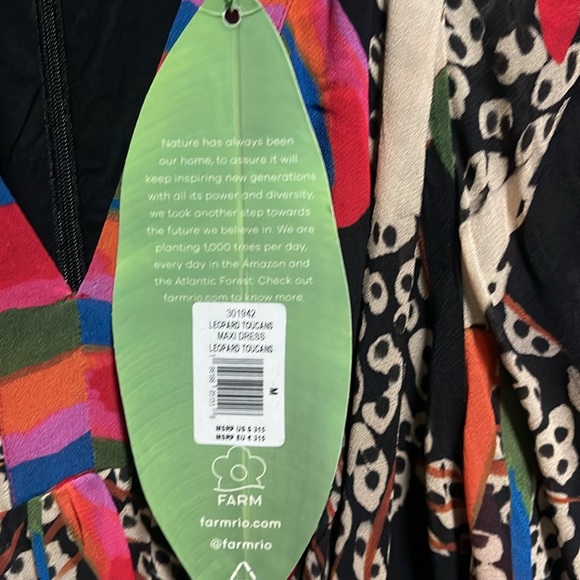 Farm Rio ‼️‼️Leopard Toucans Maxi Dress - Picture 11 of 16